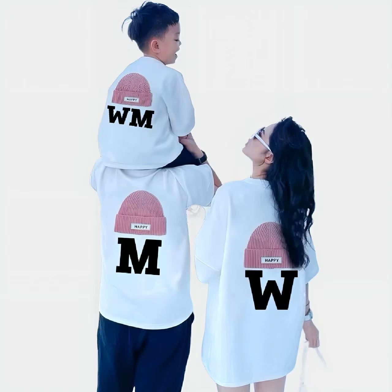 親子ペアルック MWニット帽Tシャツ
